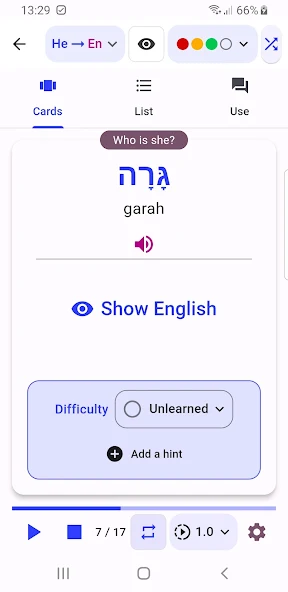 Flashko app screenshot